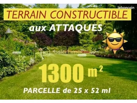 terrain 1 300 m² les attaques