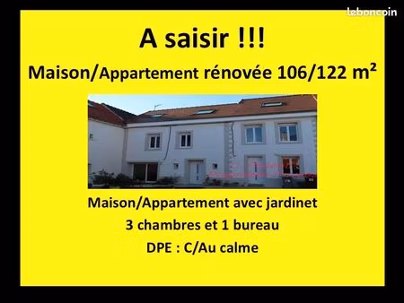 appartement 6 pièces 106 m²