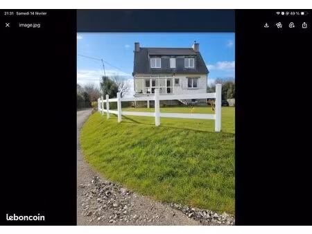 trinité dellec maison 5 chambres rénovée