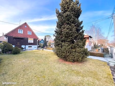 robertsau cité des chasseurs tb maison 6p 125 m2 à rafraîchir avec jardin et dépendance su