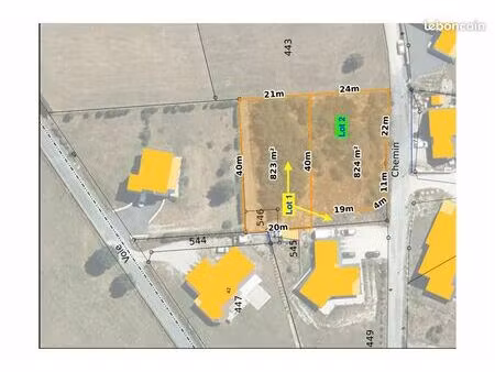 saint-chély  terrain constructible à vendre (933 m2)