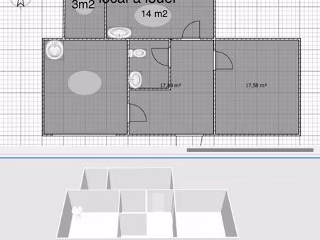 cabinet ou bureau à louer monts