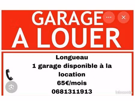 garage à louer longueau