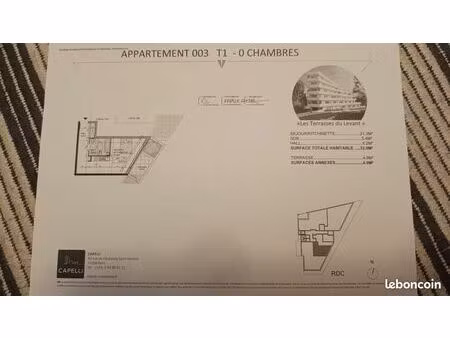 studio 1 pièce 33 m²