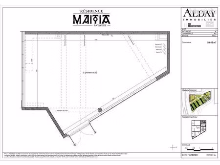 local commercial neuf - 58 m²