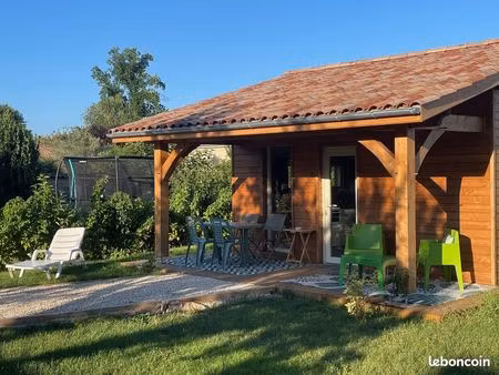 chalet ossature bois neuf 25m² - terrain 500 m² - parking privé - eau & électricité inclus