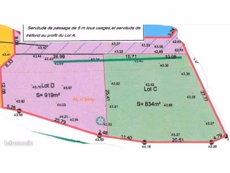 beaux terrains à construire