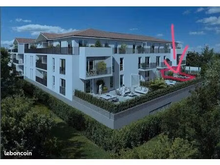 t2 neuf centre-ville avec grande terrasse + parking – challans