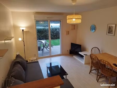 t2 meublé 44 m2 avec jardin et parking (10 min de rennes)