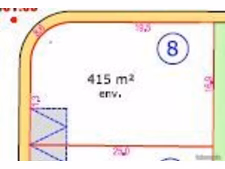 terrain 415 m² reims