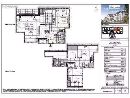 duplex 4 pièces 92 m²