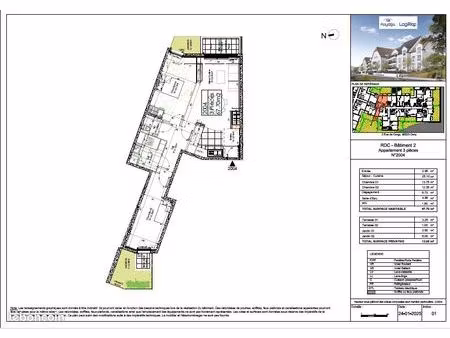 appartement 3 pièces 67 m²