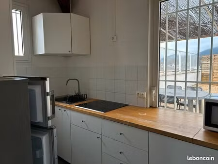 charmant appartement meublé 46 m² avec terrasse – proche centre-ville- la rocade