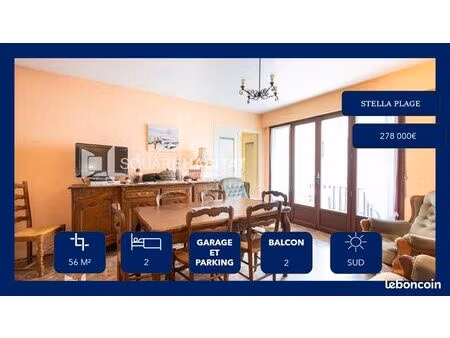 appartement 3 pièces 56 m²