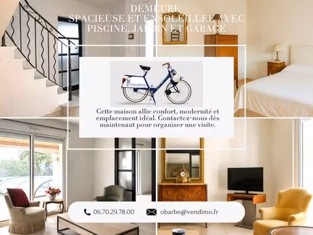 demeure spacieuse avec jardin  piscine et garage