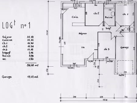 location maison 88m² - 3 chambres – jardin & garage – marsilly (charente-maritime) -dispon