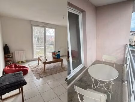 à louer – f2 bis 53m² avec balcon sans vis‑à‑vis – résidence les jardins de louise (gerzat