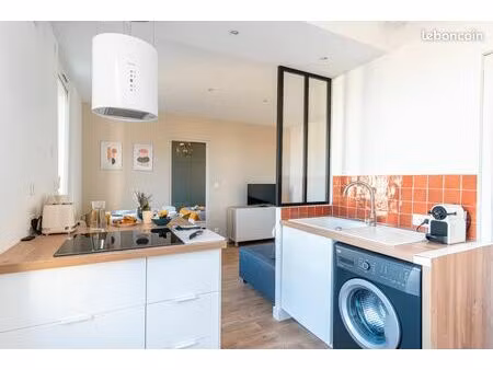 t2 meublé lumineux et calme - 37 m² - centre du havre / proche plage