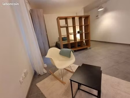 grand studio meublé rénové tout confort