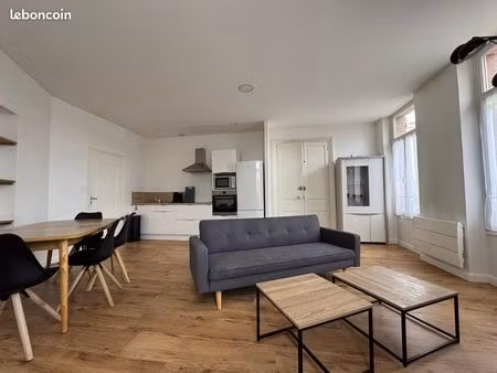 appartement t2bis meublé 70m2 parking