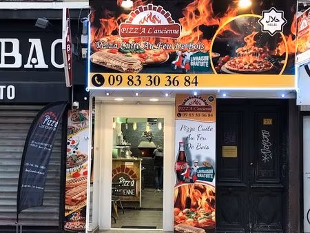 fond de commerce pizzeria au feu de bois