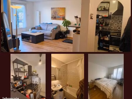 rdc 2 pièces 43m² | cave + parking | quartier centre ville | a 12 min. à pied de la gare r