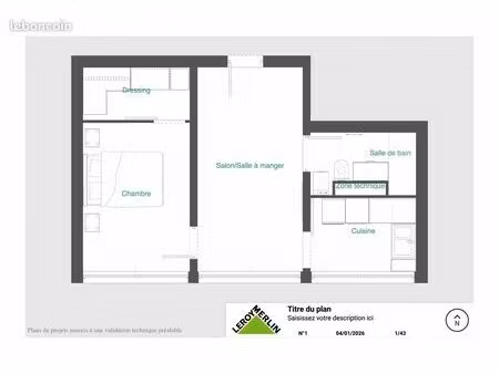 appartement t2 entièrement rénové