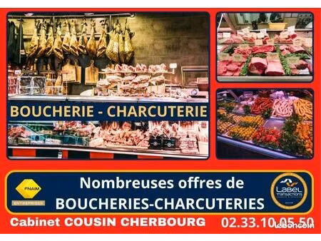 fonds de commerce boucherie  charcuterie cherbourg en cotentin