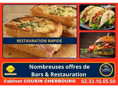 fonds de commerce restauration rapide 100 m²