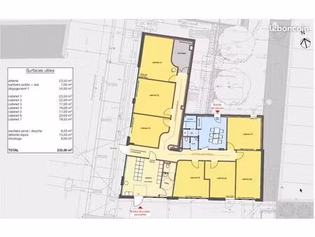 local d'activité 233 m²