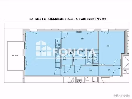 appartement 3 pièces 66 m²
