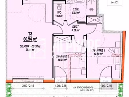 appartement 4 pièces 115 m²