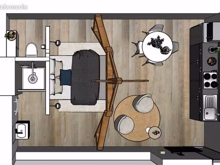 ? studio meublé 25 m² – entièrement rénové – 400 / mois