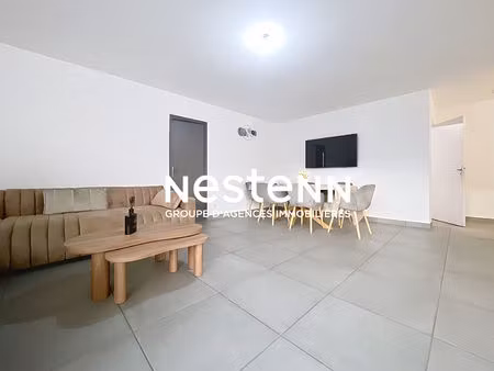 pia : bel appartement t4 de 87 5 m² loué  avec terrasse et 2 places de parking