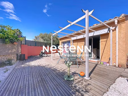 charmante villa récente de 2014  4 faces à pia  plain-pied  3 chambres  jardin et garage