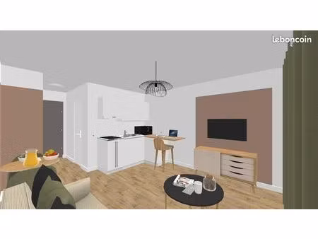 studio meublé rénov 22m2 nantes