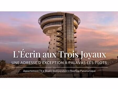 ensemble appartement t4  studio indépendant et terrasse rooftop