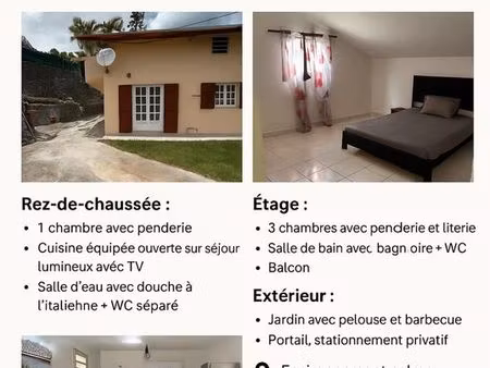 location meublée maison t5