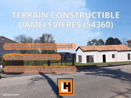 terrain 368 m² damelevieres