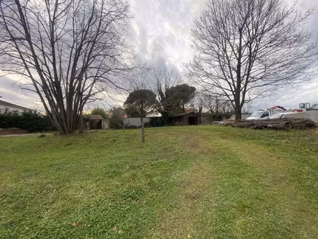 beau terrain plat et arbore dans secteur prise