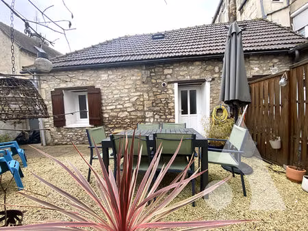 maison 2 chambres + bureau avec jardin crepy en valois