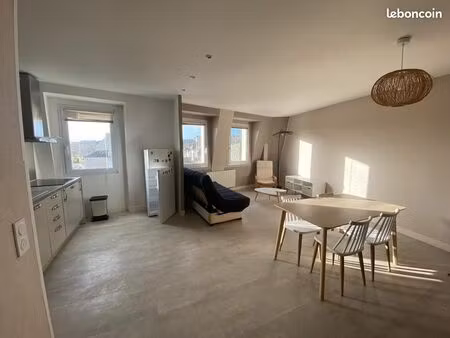 t2 meublé lumineux - centre ville carentan