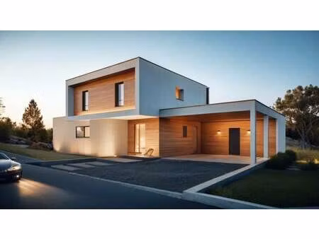 terrain avec maison neuve à vendre