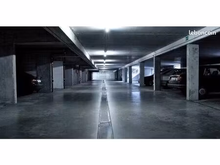 location place de parking sous-sol sécurisé sous supermarché auchan