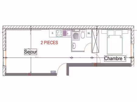 2 pieces etat neuf +park – vaujours -fibre- 739 cc