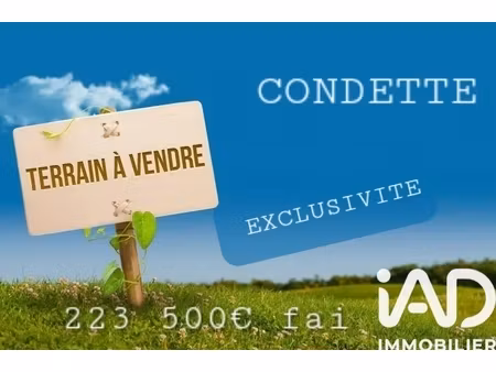 vente terrain à bâtir 870 m²