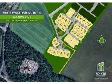 vente terrain à bretteville-sur-laize (14680) : à vendre / 350m² bretteville-sur-laize