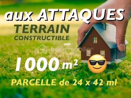 terrain constructible à vendre