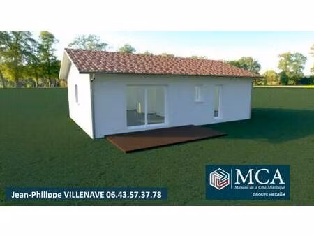 terrain avec maison neuve à vendre