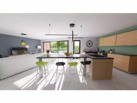 terrain avec maison neuve à vendre